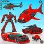 icon Shark Robot Car Games(Permainan Mobil Robot Hiu Polisi)
