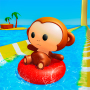 icon monkey aquapark(Monyet Aqua Slide Musim Panas)