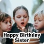 icon happy birthday little sister(Selamat ulang tahun adik perempuan)