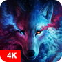 icon 7Fon Wolves(Wallpaper Serigala 4K)