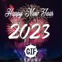 icon happy new year(Selamat tahun baru 2023 GIF Panggilan)