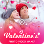 icon com.valentinevideomakerwithmusic.valentineeffect.videomaker(Valentine Video Maker dengan Music
)