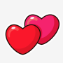 icon Love Emojis Stickers(Love Emojis Stiker
)