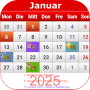 icon Deutsch Kalender 2025 (Kalender Jerman 2025)