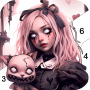icon Dark, Horror Color by Number (, Horor Warnai dengan Angka)
