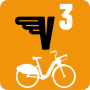 icon V3, le vélo libre service TBM (V3, sepeda swalayan TBM)
