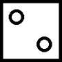 icon two simple dice (dua dadu sederhana)