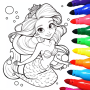 icon Mermaid Coloring:Mermaid games ()