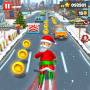 icon Xmas Santa Surfer Running Game