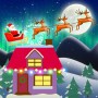 icon Santa & Trolls Merry Christmas(Santa Troll Selamat Natal
)