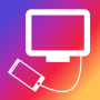 icon TV Connector(Seluler Sambungkan ke TV USB HDMI
)