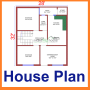 icon House Plan(Rencana Rumah Pemula Dengan Desain
)
