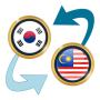 icon KRW Won x Malaysian Ringgit (KRW Won x Ringgit Malaysia)