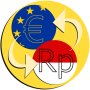 icon Indonesian rupiah Euro (Euro Rupiah Indonesia)