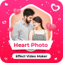 icon Heart Photo Effect Video Maker with Music (Pembuat Video Efek Foto Hati dengan)