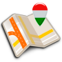 icon Map of Hungary offline(Peta Hongaria offline)