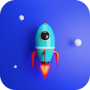 icon Rocket Cleaner(Pembersih Roket Pemindaian Virus
)