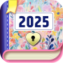 icon Diary with Lock: Diary Journal (Diary dengan Kunci: Jurnal Harian)