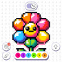 icon Color by Number：Coloring Games (Warnai dengan Angka：Game Mewarnai)