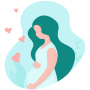 icon Pregnancy App - Period Tracker (Aplikasi Kehamilan - Gadis Pelacak)
