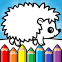 icon Easy coloring book for kids (Buku mewarnai yang mudah untuk anak-anak)