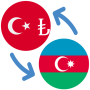 icon Turkish lira Azerbaijani manat(Lira Turki Manat Azerbaijan)
