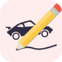 icon Draw Car(Gambar Mobil Anda - Buat Bangun)