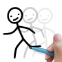 icon Stickman: Draw animation(Stickman: pembuat animasi menggambar)