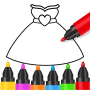 icon Coloring and Drawing For Girls(Mewarnai dan Menggambar Untuk Anak Perempuan)