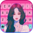 icon Pink Kpop Girl(Latar Belakang Keyboard Gadis Kpop Merah Muda
) 1.0