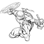 icon Draw Ninja Turtles(Cara menggambar TMNT
)