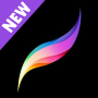 icon New Procreate App Pro Paint Editor & Draw Tips (New berkembang biak App Pro Cat Editor Menggambar Tips
)