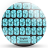 icon Keyboard Theme Metallic Blue(Keyboard Tema Metallic Aqua) 200