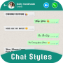 icon Chat and Text Style(Gaya Obrolan : Font Keyboard
)