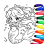 icon Mermaids Coloring() 2.2301