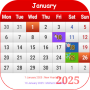 icon Australia Calendar 2025 (Kalender Australia 2025)