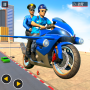 icon Police Flying Bike Simulator: Bike Driving Games(Terbang Permainan Sepeda Polisi)