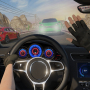 icon Racing in car 2018City traffic racer driving()