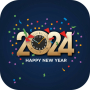 icon Happy New Year(Stiker Tahun Baru untuk WhatsApp
)