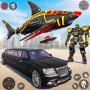 icon Shark Robot Transform Car Game (Robot Hiu Mengubah Game Mobil)