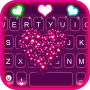 icon Sparkle Neon Heart(Sparkle Neon Heart Keyboard Latar Belakang
)