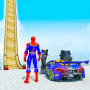 icon Superhero Car Stunts Car Game(Superhero Aksi Mobil Balap Mobil
)