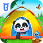 icon Camping Fun(Perjalanan Berkemah Panda Kecil
)