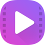 icon HD Video Player(Pemutar Video Merah+ Semua Format)