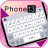 icon Phone 13 Pink(Ponsel 13 Latar Belakang Keyboard Merah Muda
) 1.0
