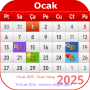 icon Turkey Calendar 2025 (Kalender Turki 2025)