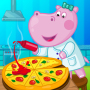 icon Hippo Pizzeria(Pembuat Pizza Game Mobil Gratis . Memasak untuk anak-anak
)