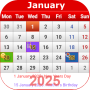 icon UK Calendar 2025 (Kalender Inggris 2025)