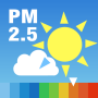 icon PM2.5と黄砂の予測 大気汚染予報 (Prediksi prediksi polusi udara PM 2,5 dan Kosa)
