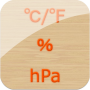 icon Temperature humidity barometeF (Kelembaban suhu barometeF)